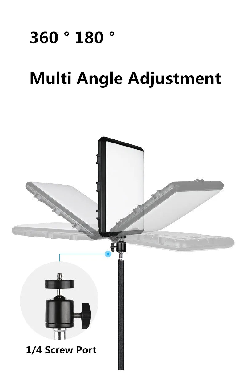 8/12 Inch LED Photography Video Light Panel Lighting Photo Studio Lamp Kit For Shoot Live Streaming Youbube With Tripod Stand