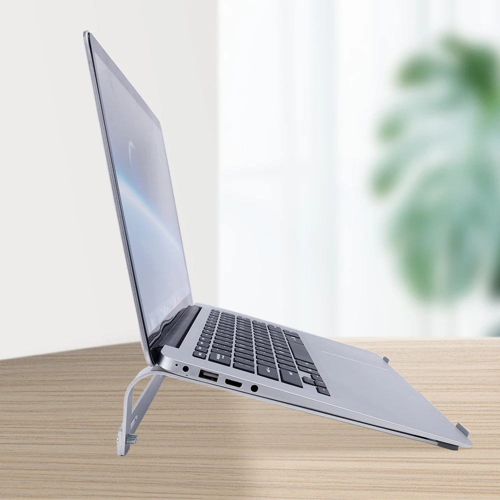 Aluminum Alloy Laptop Stand Support Base Notebook Holder for Macbook Pro 13 15 Lapdesk PC Computer Holder Cooling Pad Riser
