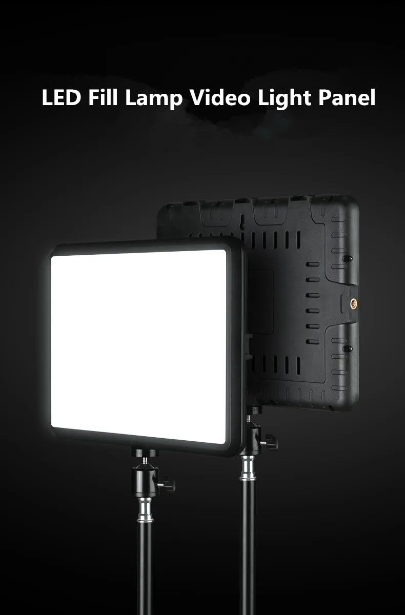 8/12 Inch LED Photography Video Light Panel Lighting Photo Studio Lamp Kit For Shoot Live Streaming Youbube With Tripod Stand