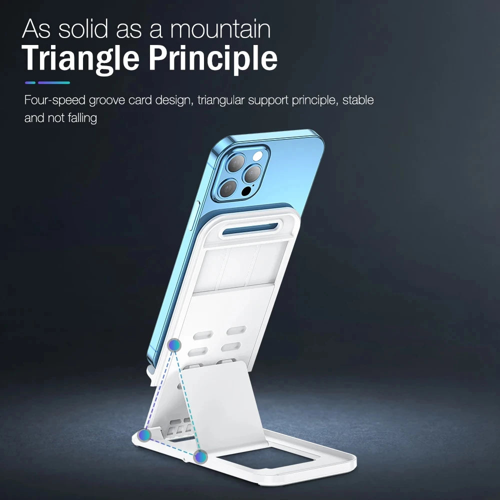 Phone Holder Stand Cell Phone Holder Sturdy Construction Foldable And Adjustable Design Compact Portable Practical