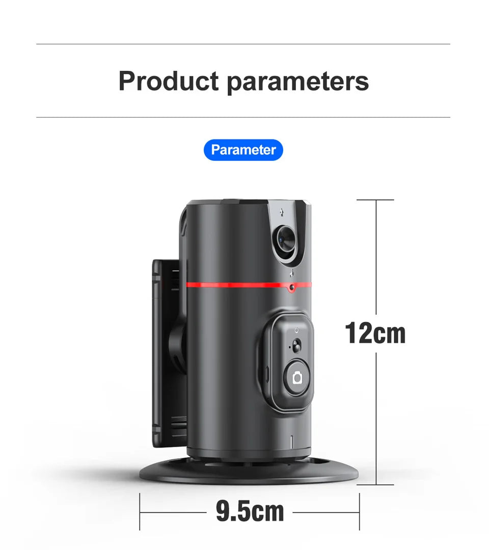 FANGTUOSI Stabilizer Smart Facial Tracking with Removable Fill Light Phone Stand Wireless Selfie Stick Tripod for Live Streaming