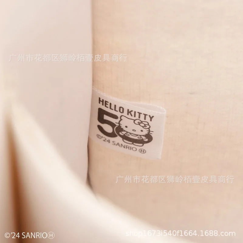 Hello Kitty Sanrio Handbag Anime Cartoon Kawaii Canvas Bags Cute High-Capacity Tote Multi-Functional Storage Bag Gifts for Girls