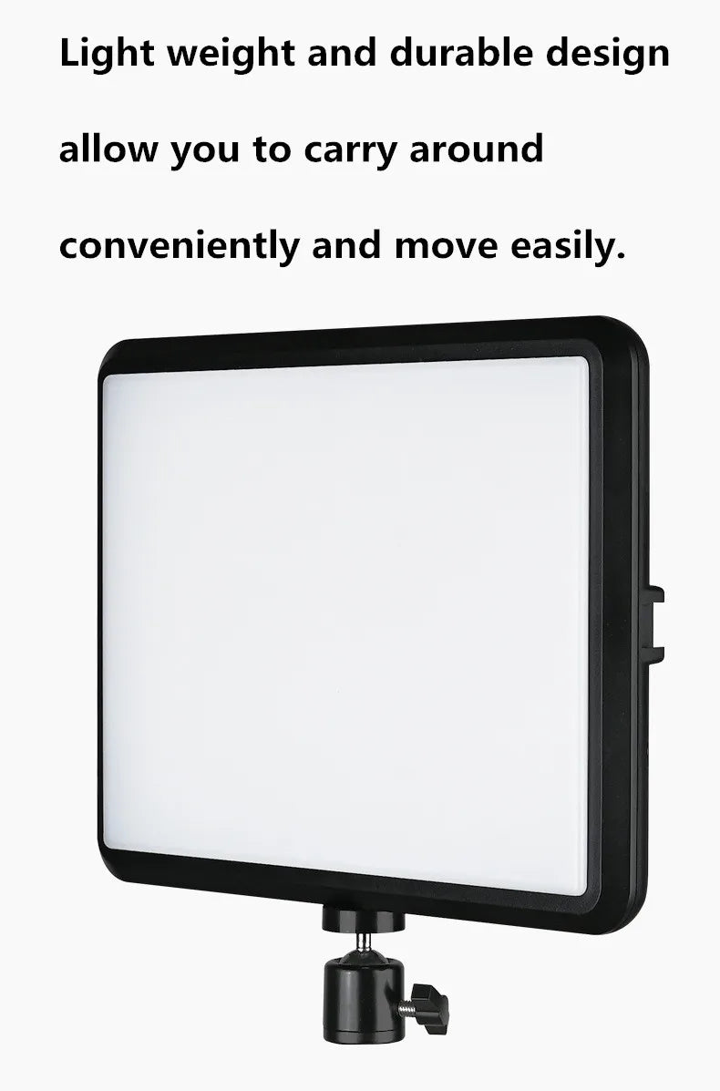 8/12 Inch LED Photography Video Light Panel Lighting Photo Studio Lamp Kit For Shoot Live Streaming Youbube With Tripod Stand