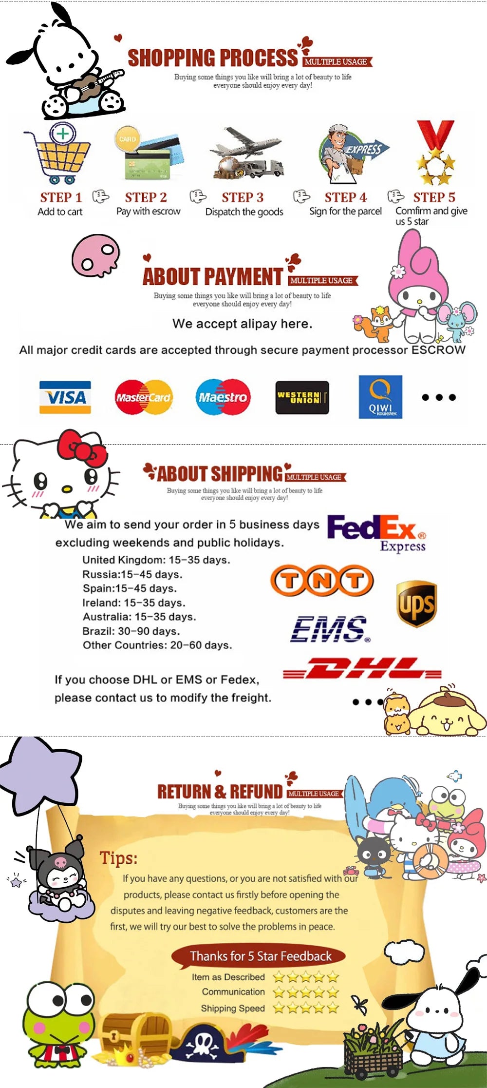 Leopard Hellokitty Denim Shoulder Bag Sanrio Cute Cartoon Bag Large Capacity Tote Women's Canvas Handbag Casual Satchel Backpack