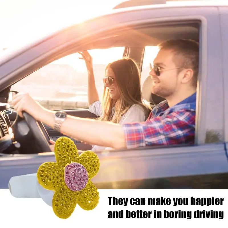 Car Vent Clip Air Freshener Daisy Shaped Air Diffuser Clip For Air Conditioning Outlet Car Air Freshening Diffuser Cute And