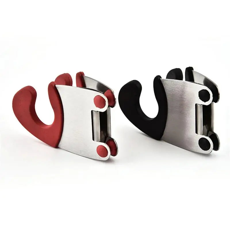 Stainless Steel Pot Clip Scoop Clamp Tongs Holder for Pot Pan Spoon Holder Spatula Storage Rack Kitchen Cooking Tools #EW