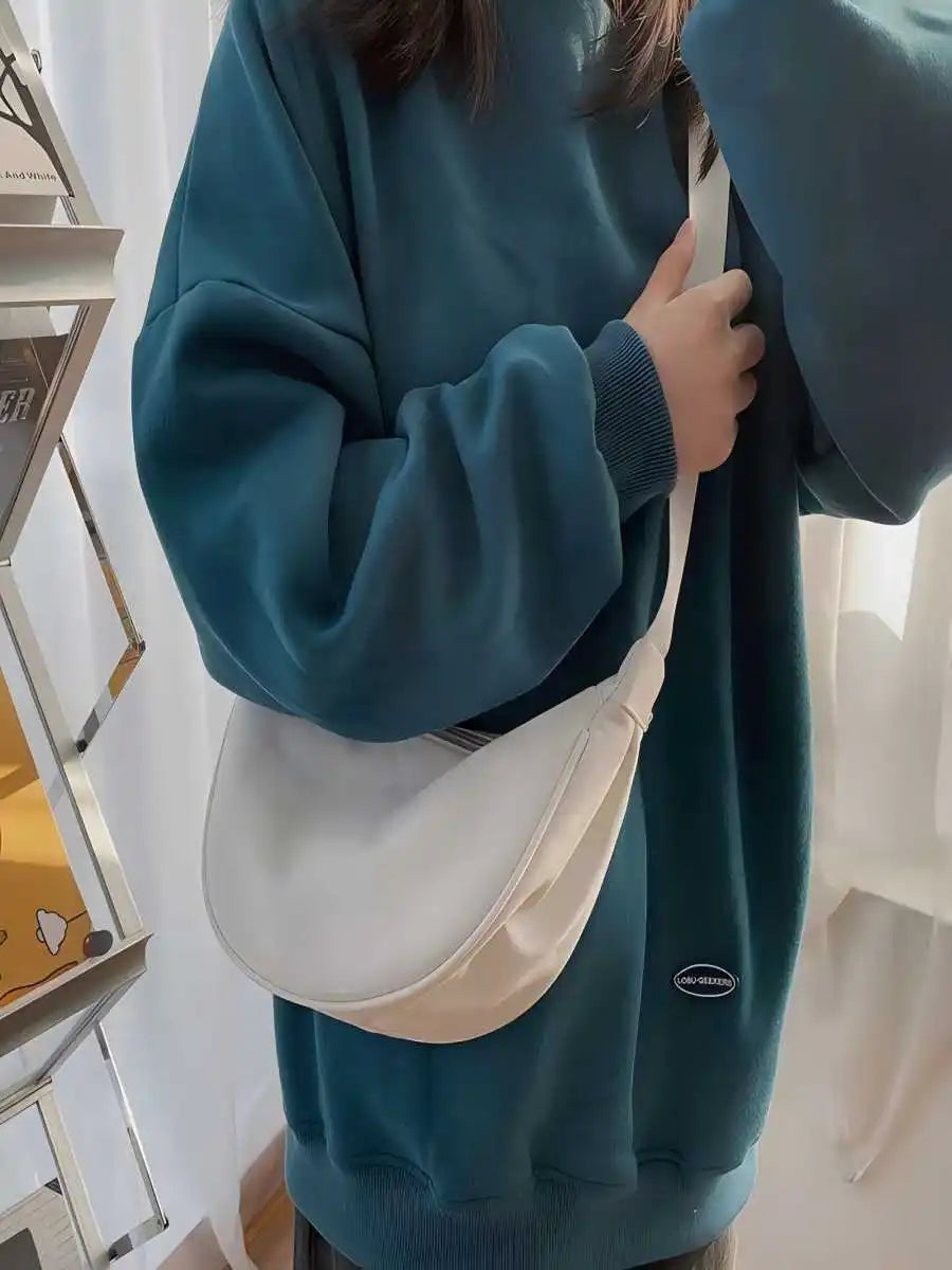 Capacyness body cross-sling bag, large fanny pack chest bag, sports men and women cycling large belt bag, dumplings bag