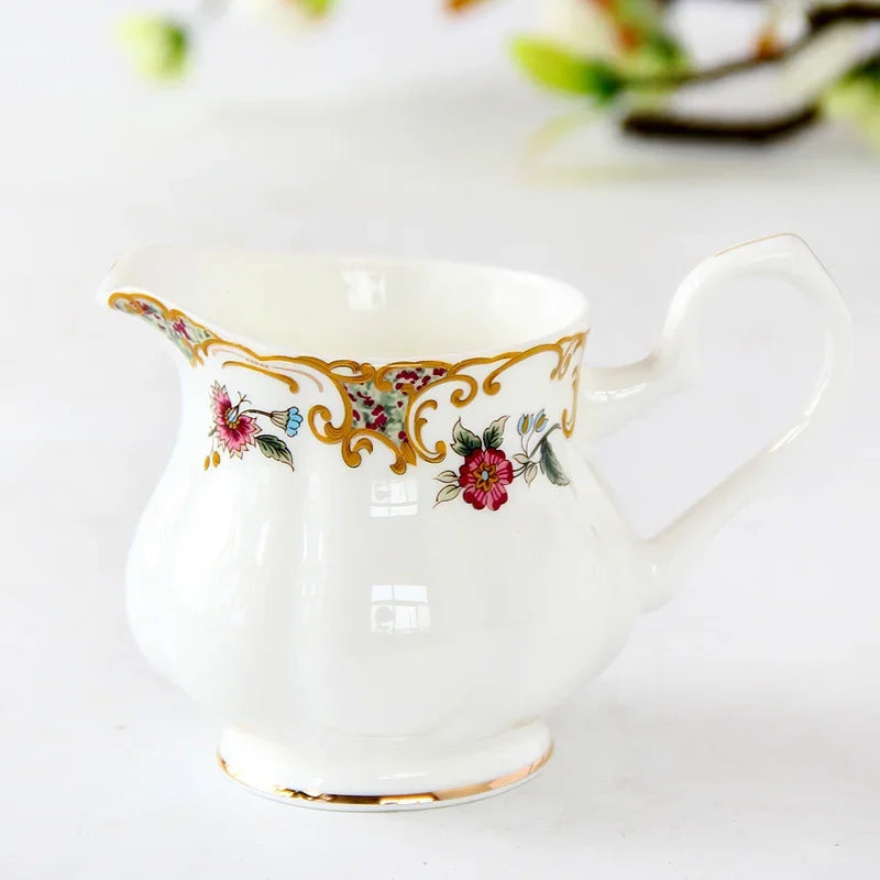 European Style Coffee Set Bone China Milk Pitcher Fashion Household Ceramic Milk Coffee Tea Jug Service Cup