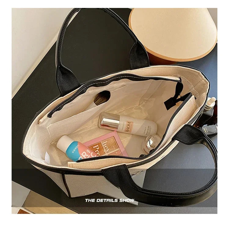 Sanrio Hello Kitty New Portable Toiletry  Cosmetic  Large Capacity Lunch Box Tote  Women's  Shoulder Bag