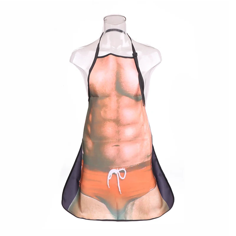 Creative Cotton Women Apron Funny Novelty Women Sexy Kitchen Apron Naked Men Women Sexy Rude Cheeky Cooking Bbq Party Man Apron