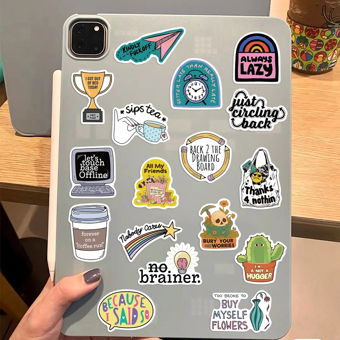50pcs Sarcastic Stickers Laptop Scrapbook Decoration Graffiti Decals Skateboard Laptop Waterproof Sticker Toys Decor