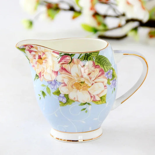 European Style Coffee Set Bone China Milk Pitcher Fashion Household Ceramic Milk Coffee Tea Jug Service Cup