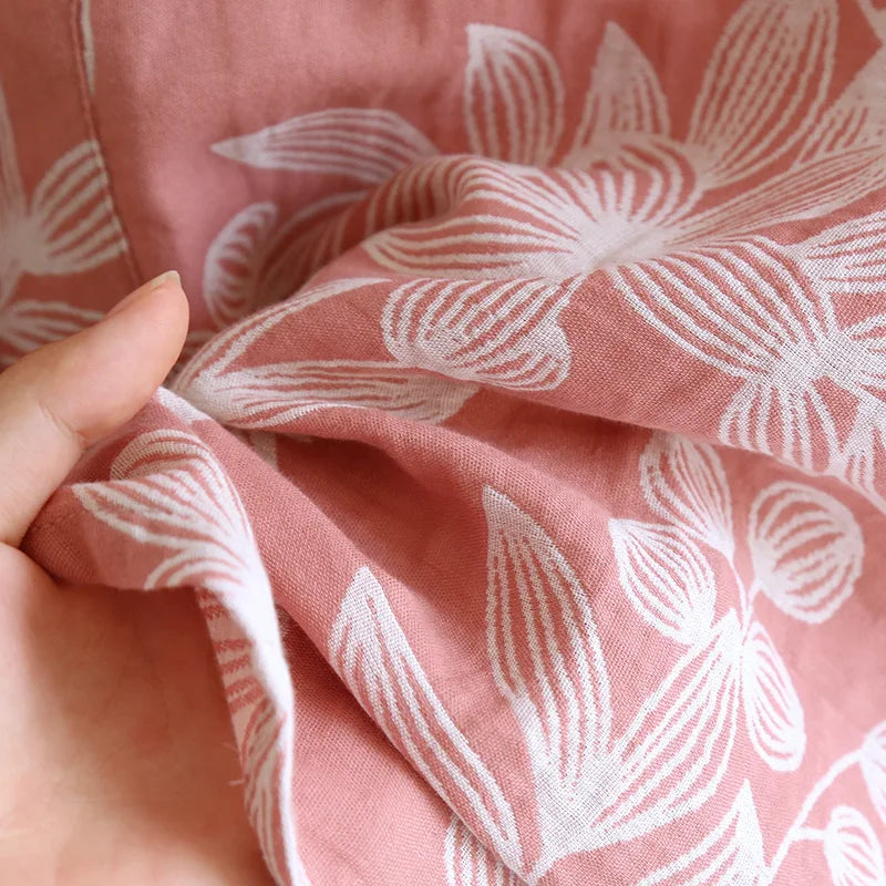 2024 Japanese Kimono Women's New 100% Cotton Loose Bathrobe Lace up Kimono Bathrobe Sweat Steaming Gown Pajama Ladies Sleepwear