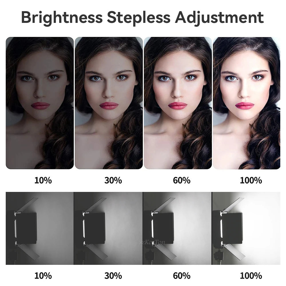 LED Video Lights Makeup Fill Lighting Photographic Photo Studio Lamp For Youbute Live Streaming Tiktok Optional Tripod Stand