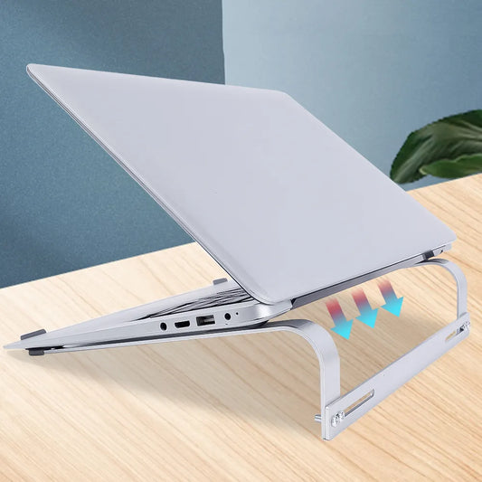 Aluminum Alloy Laptop Stand Support Base Notebook Holder for Macbook Pro 13 15 Lapdesk PC Computer Holder Cooling Pad Riser