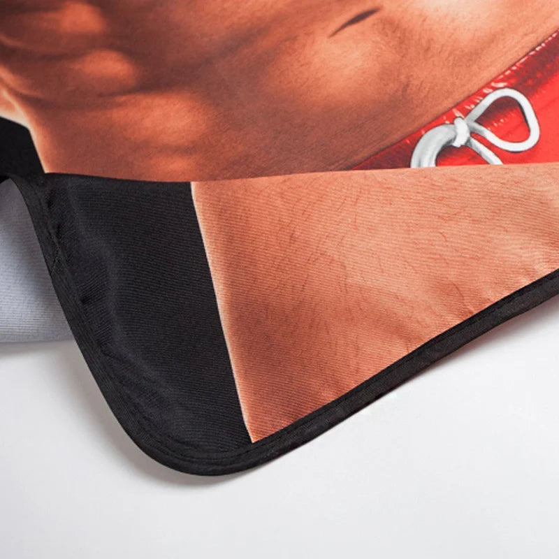 Tirain Sexy Apron Novelty Muscle Man Kitchen Cooking Grilling Apron Funny Creative Thanksgiving Christmas Gift for Men Boyfriend