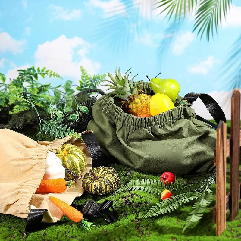 Original Harvesting Gardening Weeding Apron Gather Vegetables, Fruits, Herbs, Berries, Foraging, Farmers Market, Eggs, Harvest