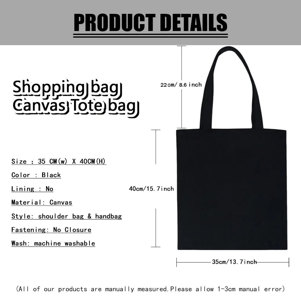 Reusable Canvas Shoulder Bag Beach Bag Minimalist Shopping BagMushroom Tote Bag Ready to Ship Gift Book Bag Farmers Market Bag