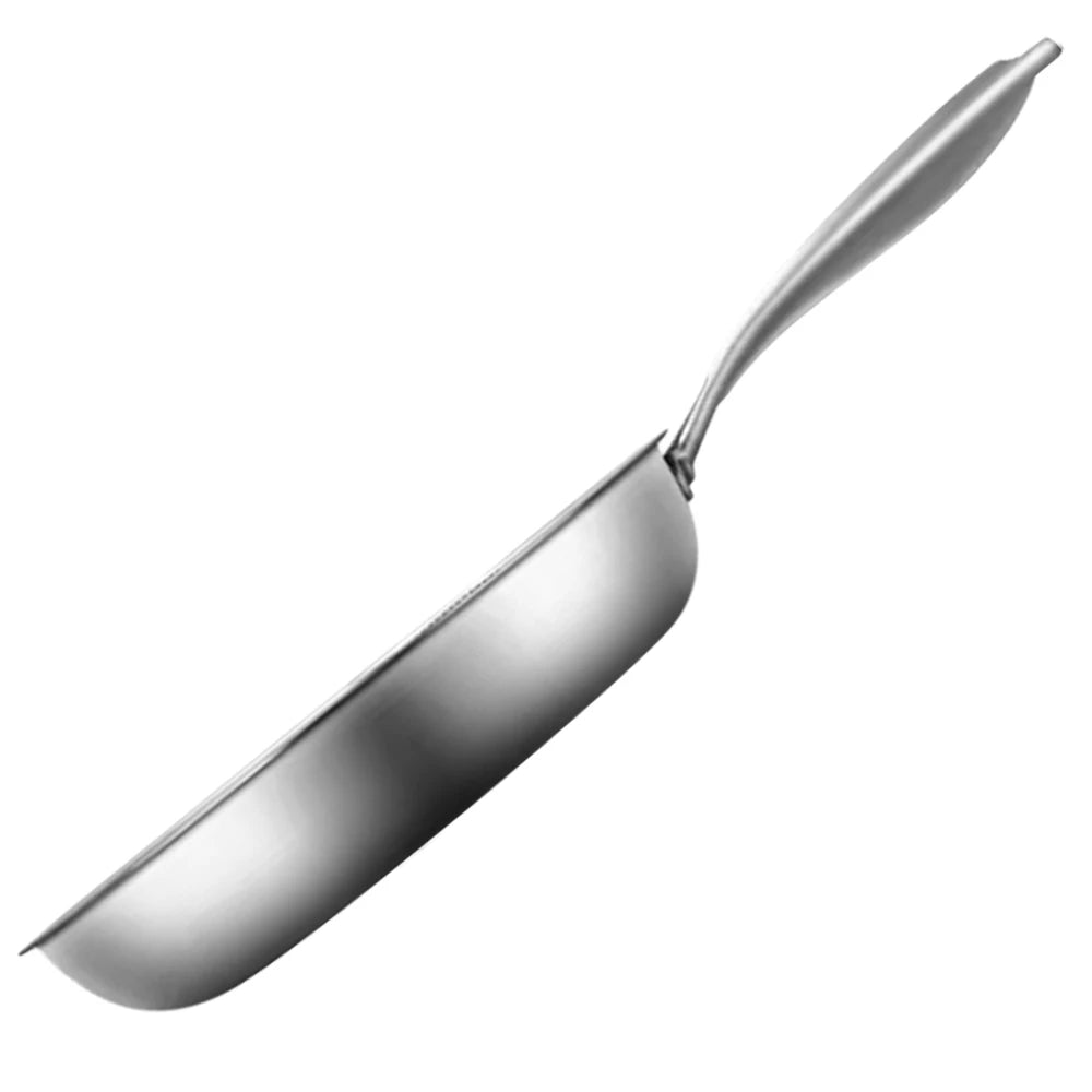 Stainless Steel Wok Non Stick Honeycomb Double Sided Stir-fry Pan Non-stick Cookware Cooker Nonstick Frying for Eggs