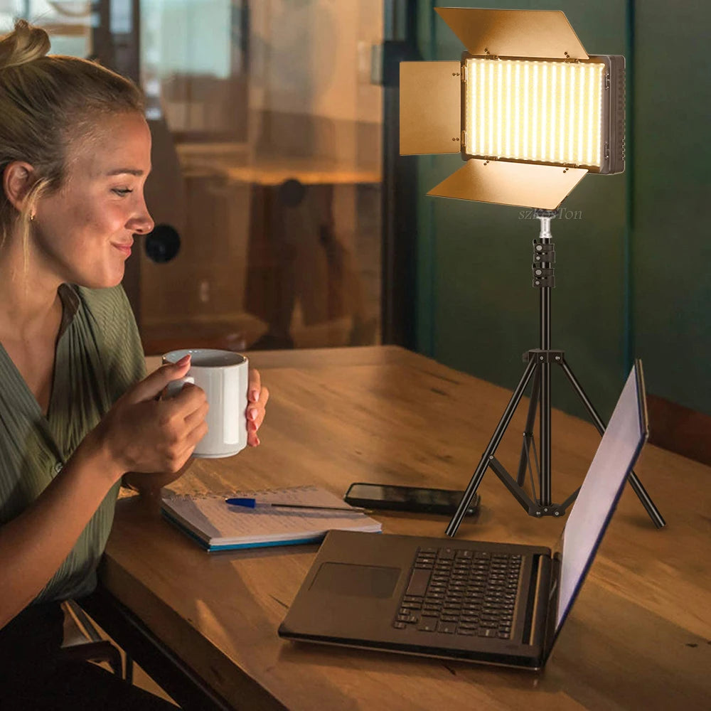 LED Video Lights Makeup Fill Lighting Photographic Photo Studio Lamp For Youbute Live Streaming Tiktok Optional Tripod Stand