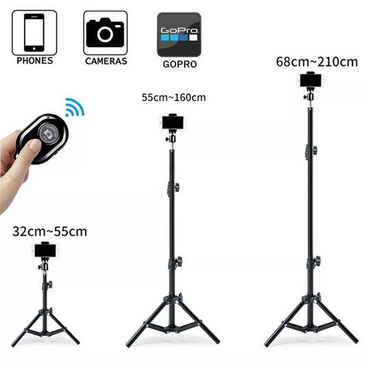 160/210cm Tripod for Phone Smartphone Tripod Mobile Mount Iphone Camera Stand Tripe for Xiaomi Cellphone Cellular