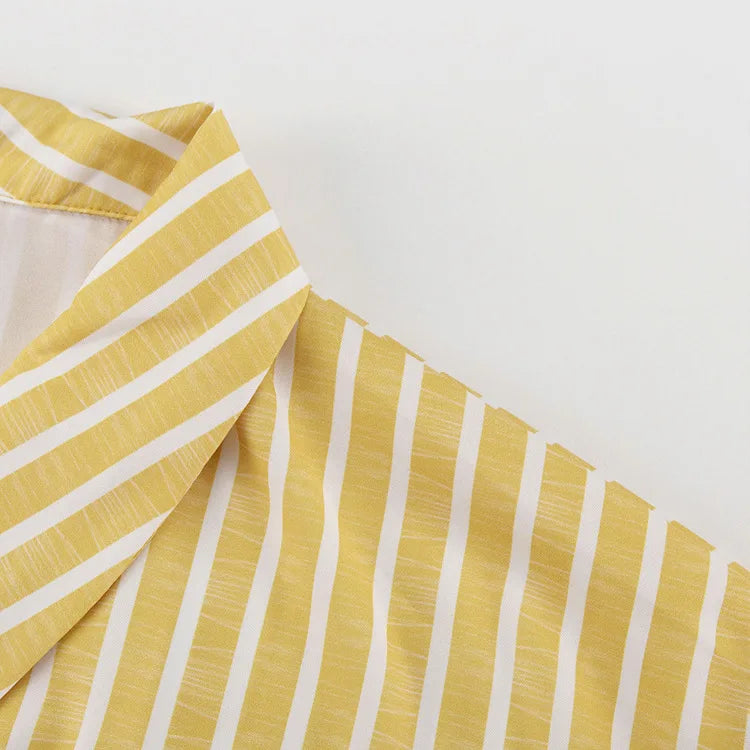 Print Long Lace-up Maxi Dress Spring Summer Nightgown Long Sleeve Kimono For Women Bathrobe Gown Sexy Home Robe Loungewear 2023