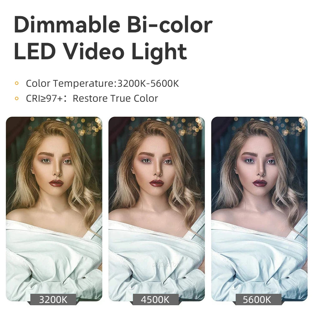 LED Video Lights Makeup Fill Lighting Photographic Photo Studio Lamp For Youbute Live Streaming Tiktok Optional Tripod Stand