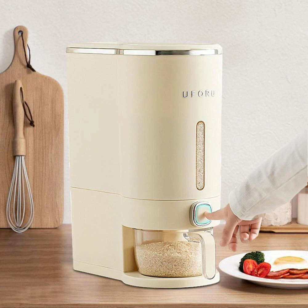 Kitchen Storage Box Sealed Rice Bucket Grain Dispenser Dry Food Container Kitchen Moisture Proof Barrel Rice Food Container 10kg