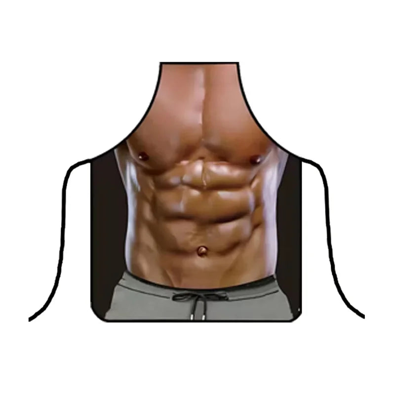Creative Funny Grilling Waterproof Baking Aprons for Men Women Party Festival Friends Couples Interest Sexy Decorative Apron