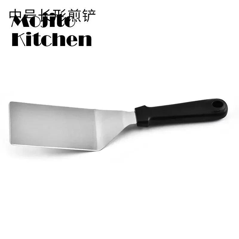 Griddle Accessory Kit Professional Grill Spatula Scraper Flipper Stainless Steel Flat Top Grill Kitchen Accessories Fried Steak