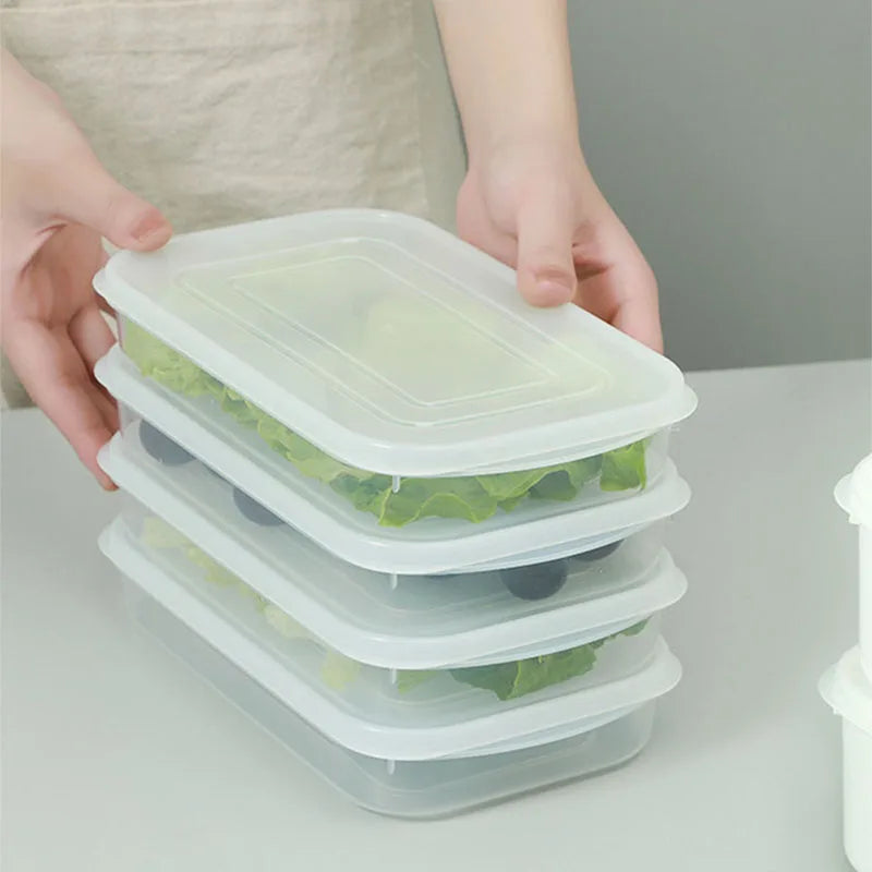 1pcs Refrigerator Food Sealed Crisper Containers Fridge Vegetable Meat Fruit Container Kitchen Storage Fresh Box Organizer