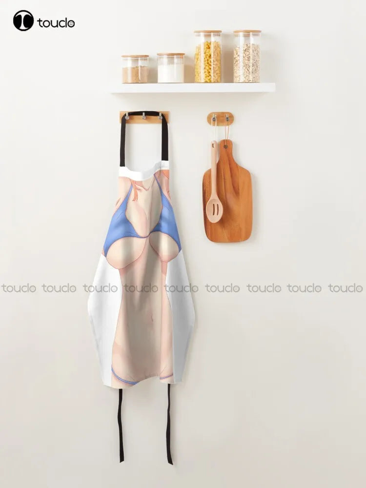 Sexy Anime Bikini Body Cover Up T-Shirt Dress Apron Custom Apron Garden Kitchen Customized Unisex Adult Apron
