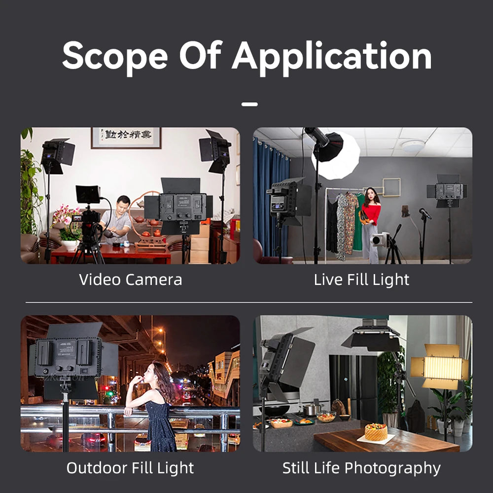LED Video Lights Makeup Fill Lighting Photographic Photo Studio Lamp For Youbute Live Streaming Tiktok Optional Tripod Stand
